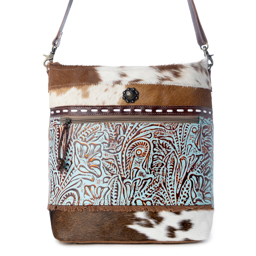 PERIDOT CANVAS & HAIRON BAG