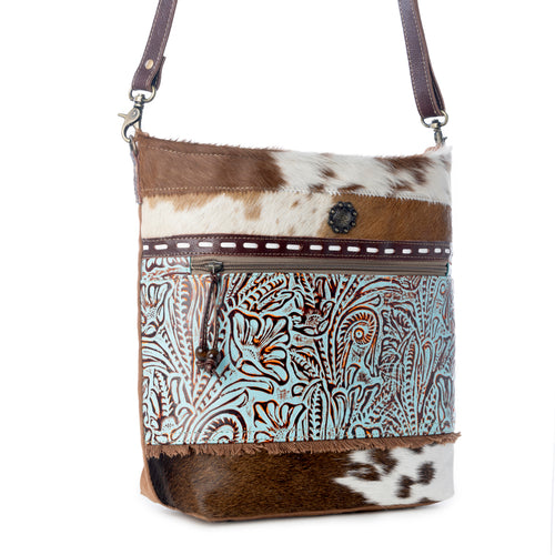 PERIDOT CANVAS & HAIRON BAG