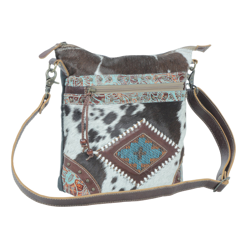 Posie Canvas And Hairon Bag