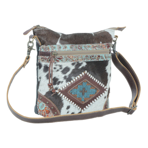 Posie Canvas And Hairon Bag