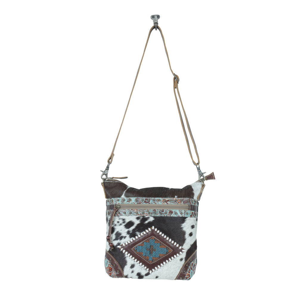 Posie Canvas And Hairon Bag