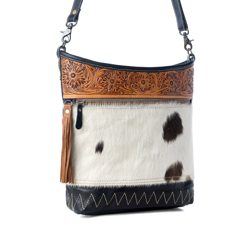 Dark Lagoon Hand-Tooled Bag
