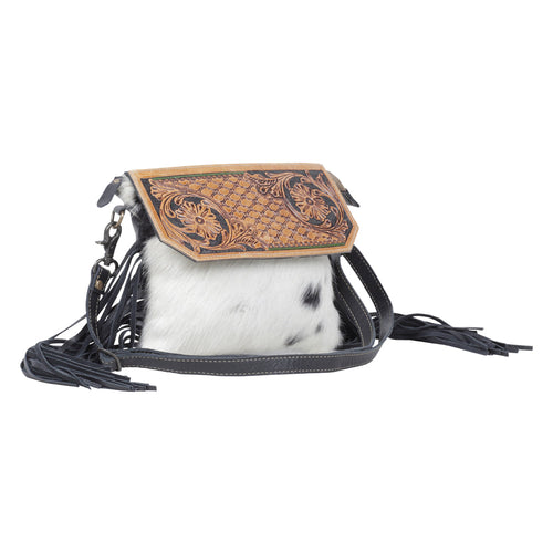 Dark ripples Hand-Tooled Bag