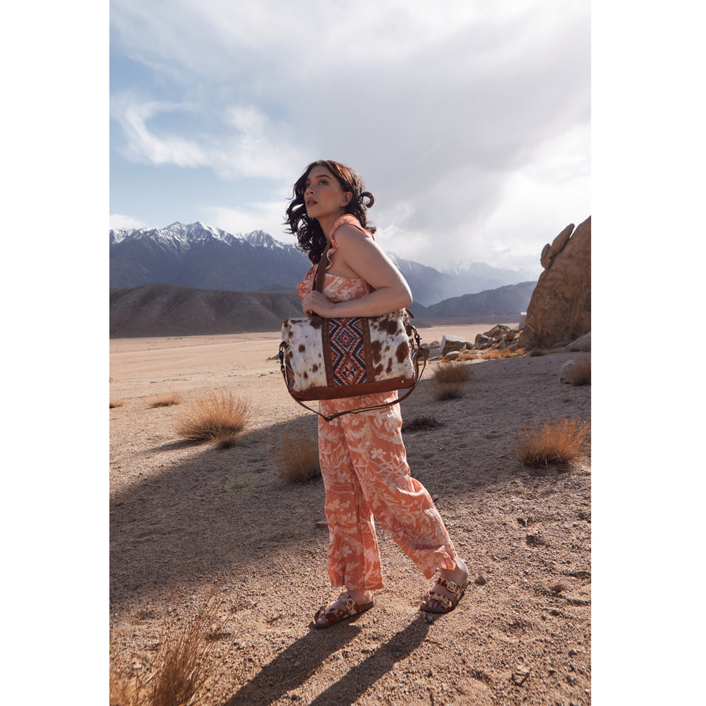 Brown Splash Mini Duffle