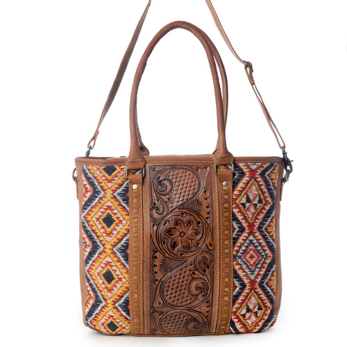 Scarlett Hand-Tooled Bag