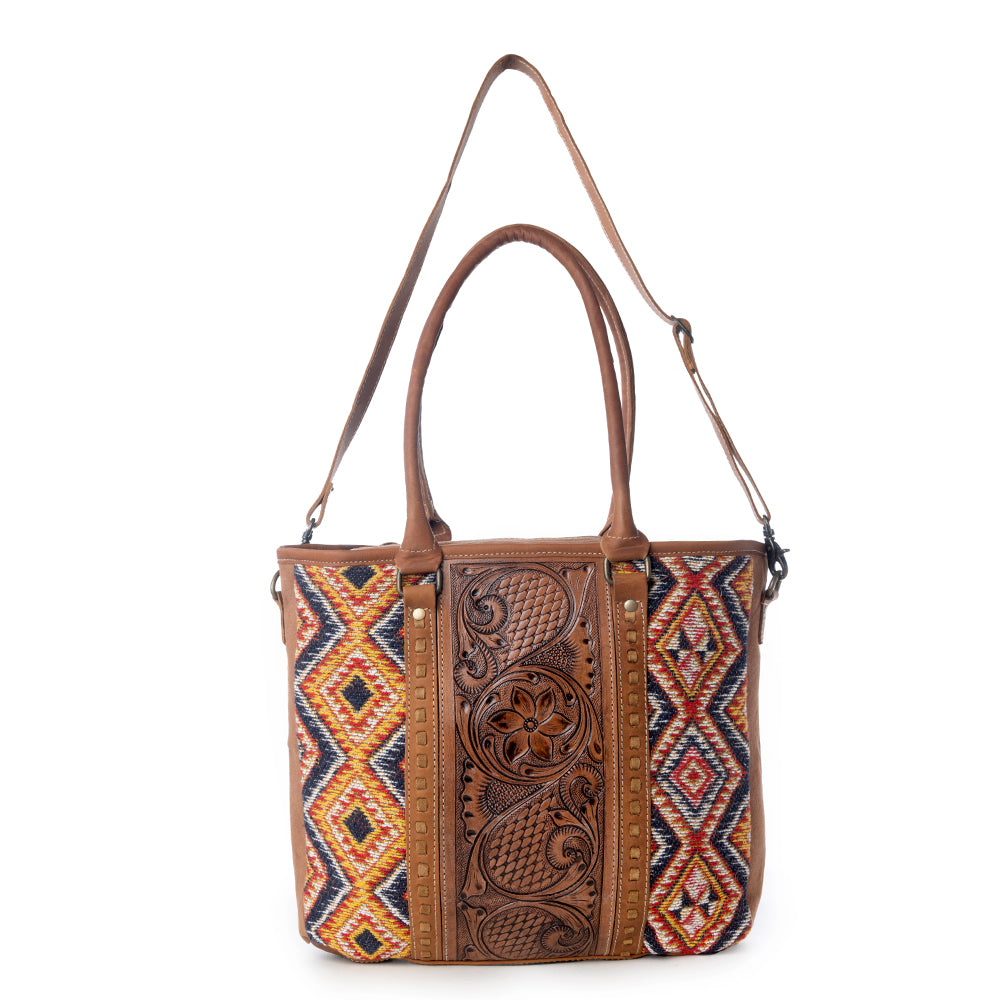 Scarlett Hand-Tooled Bag