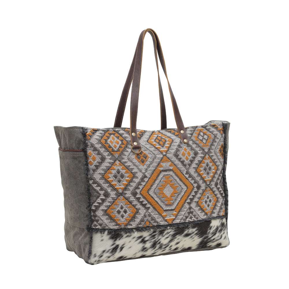 Geometric Penny Weekender Bag