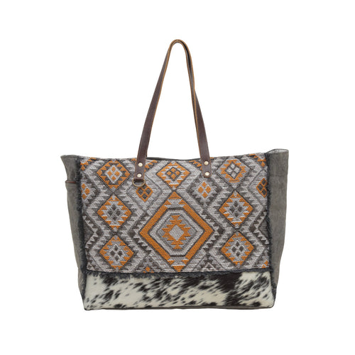 Geometric Penny Weekender Bag