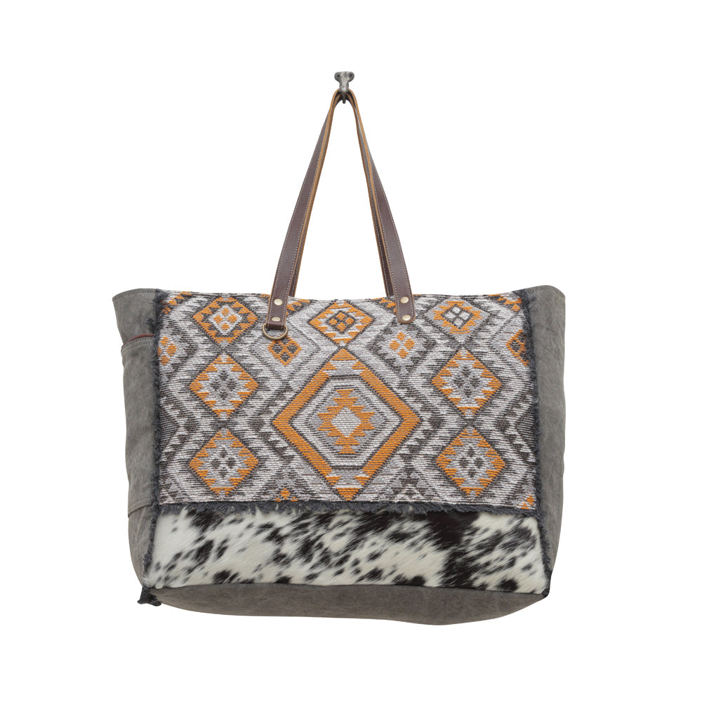 Geometric Penny Weekender Bag