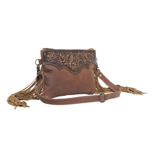 mocha dash Hand-Tooled Bag