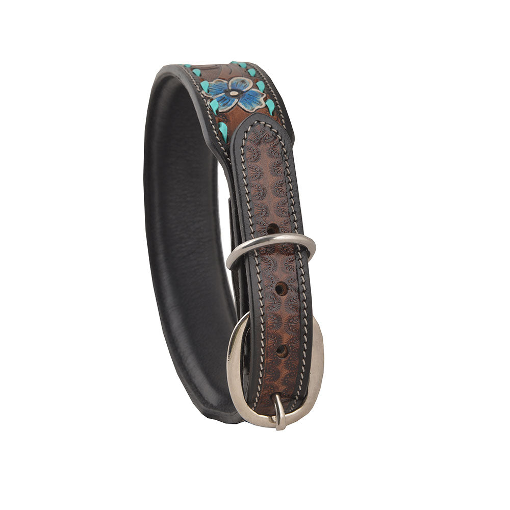 Full bloom leather best seller dog coller combo