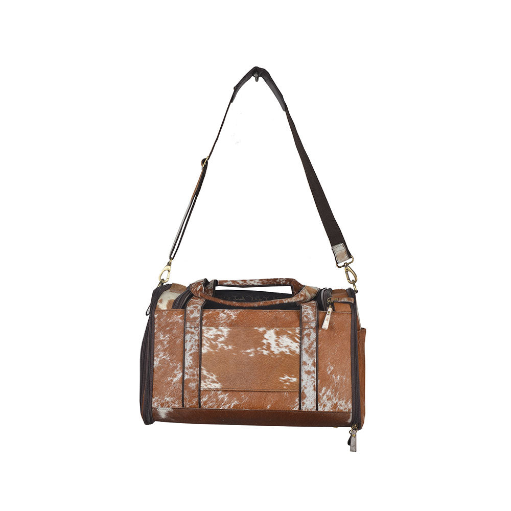 Window Hairon Leather Dog Bag