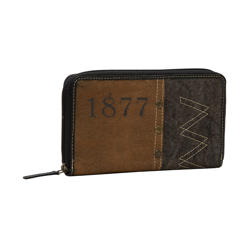 Zipper Brown Wallet