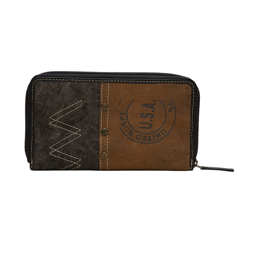Zipper Brown Wallet