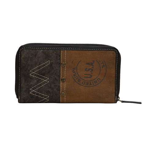 Zipper Brown Wallet