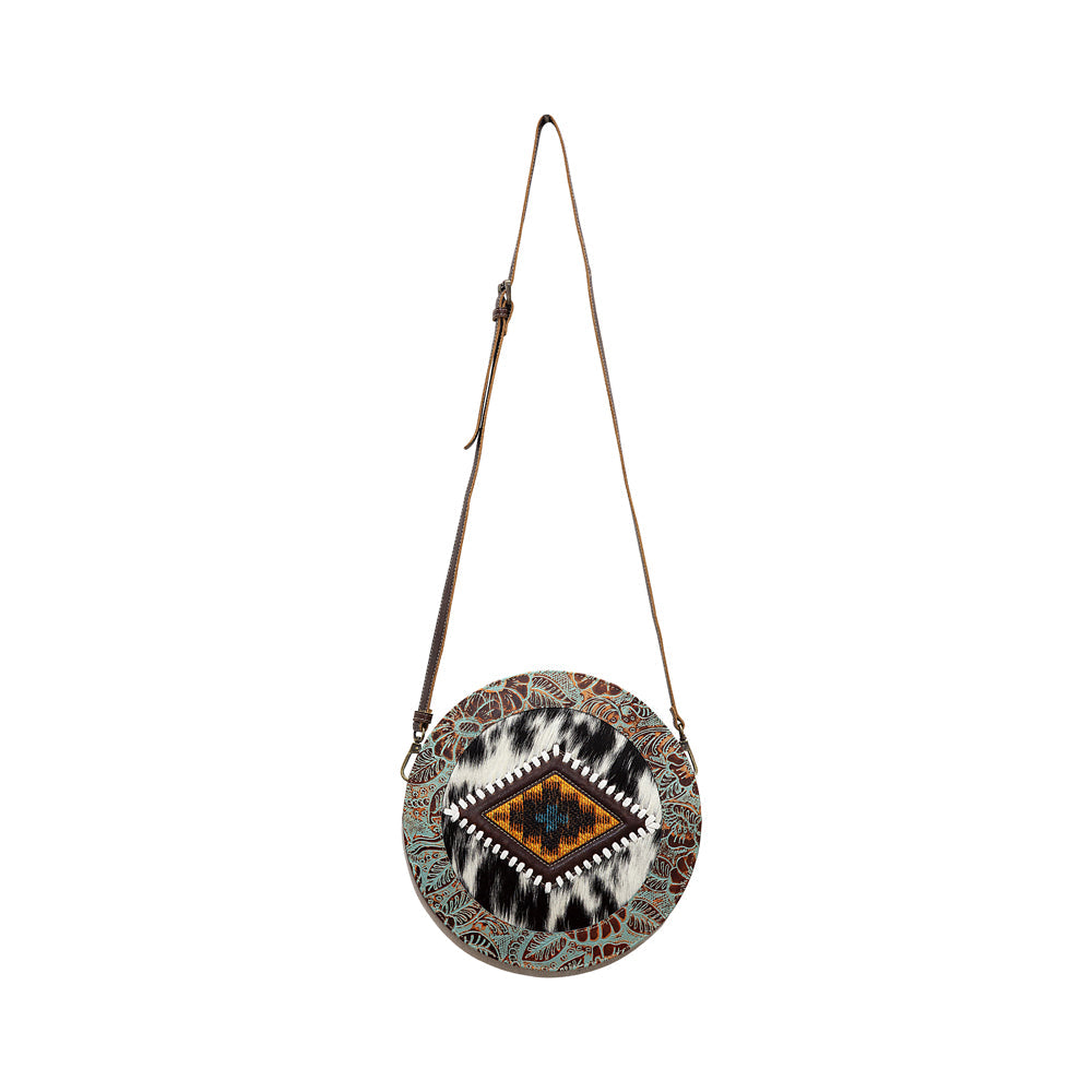 Boho White Round Bag