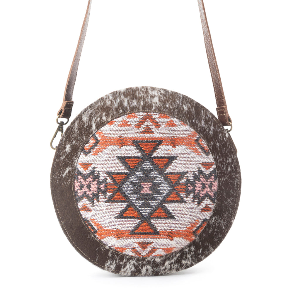 Boho Pink Round Bag