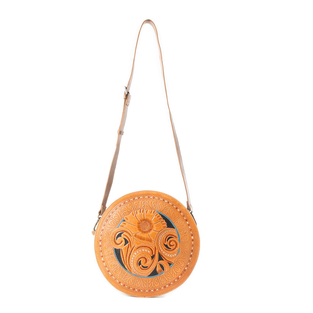 Boho Motif Round Bag