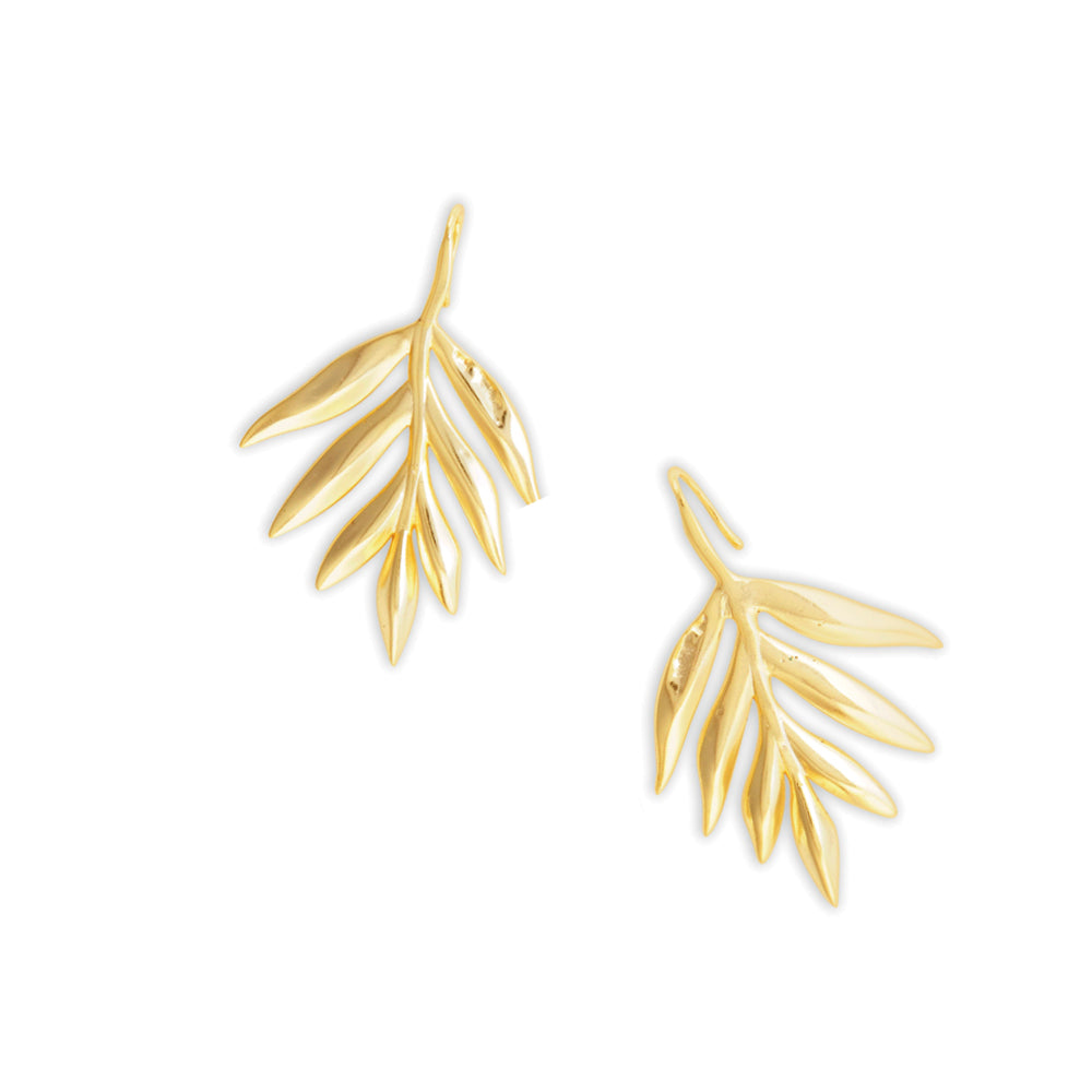 GOLDEN FERNS EARRING