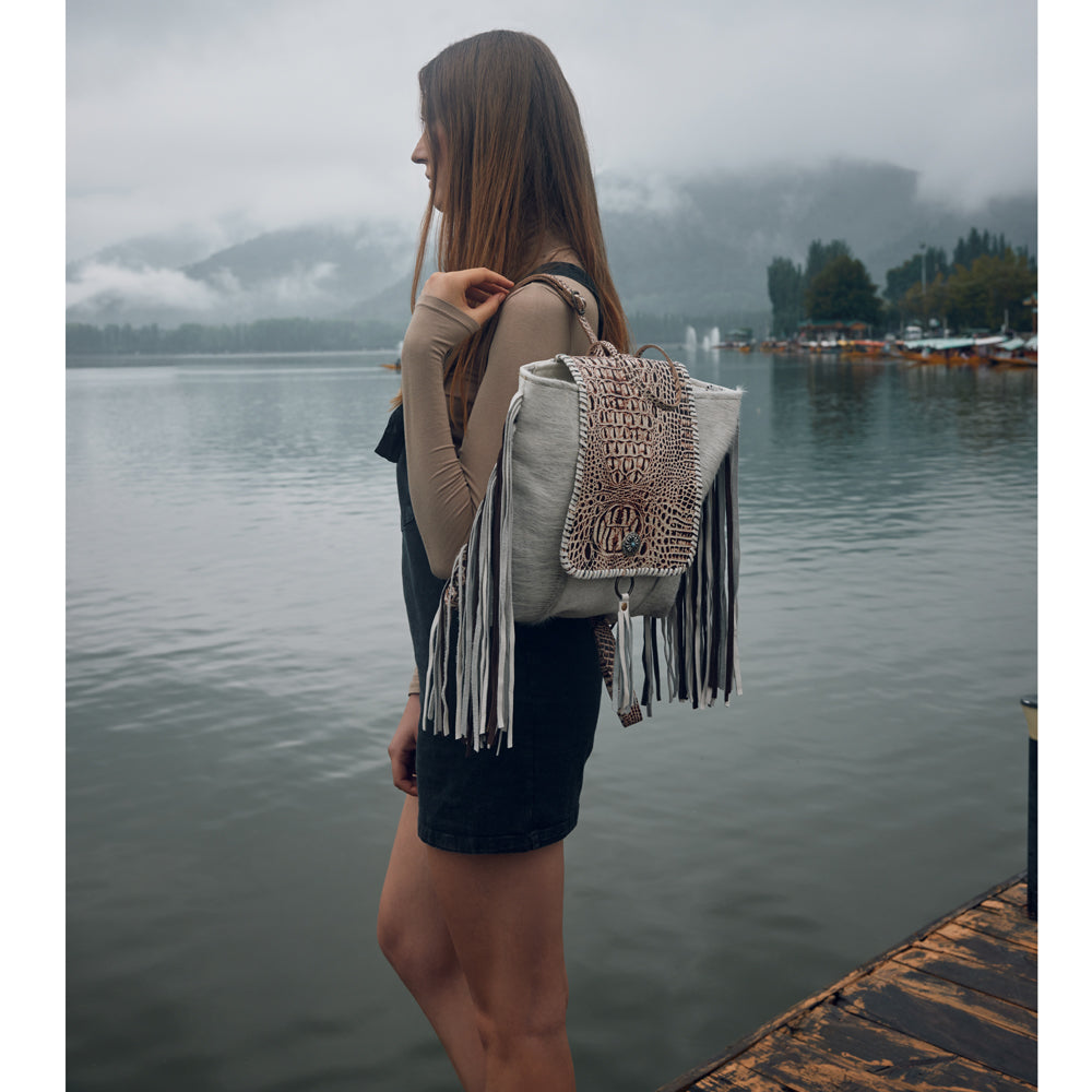 SMOKEY BACKPACK LEATHER & HAIRON BAG