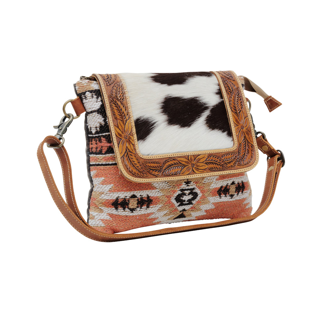 SANSA HAND-TOOLED BAG