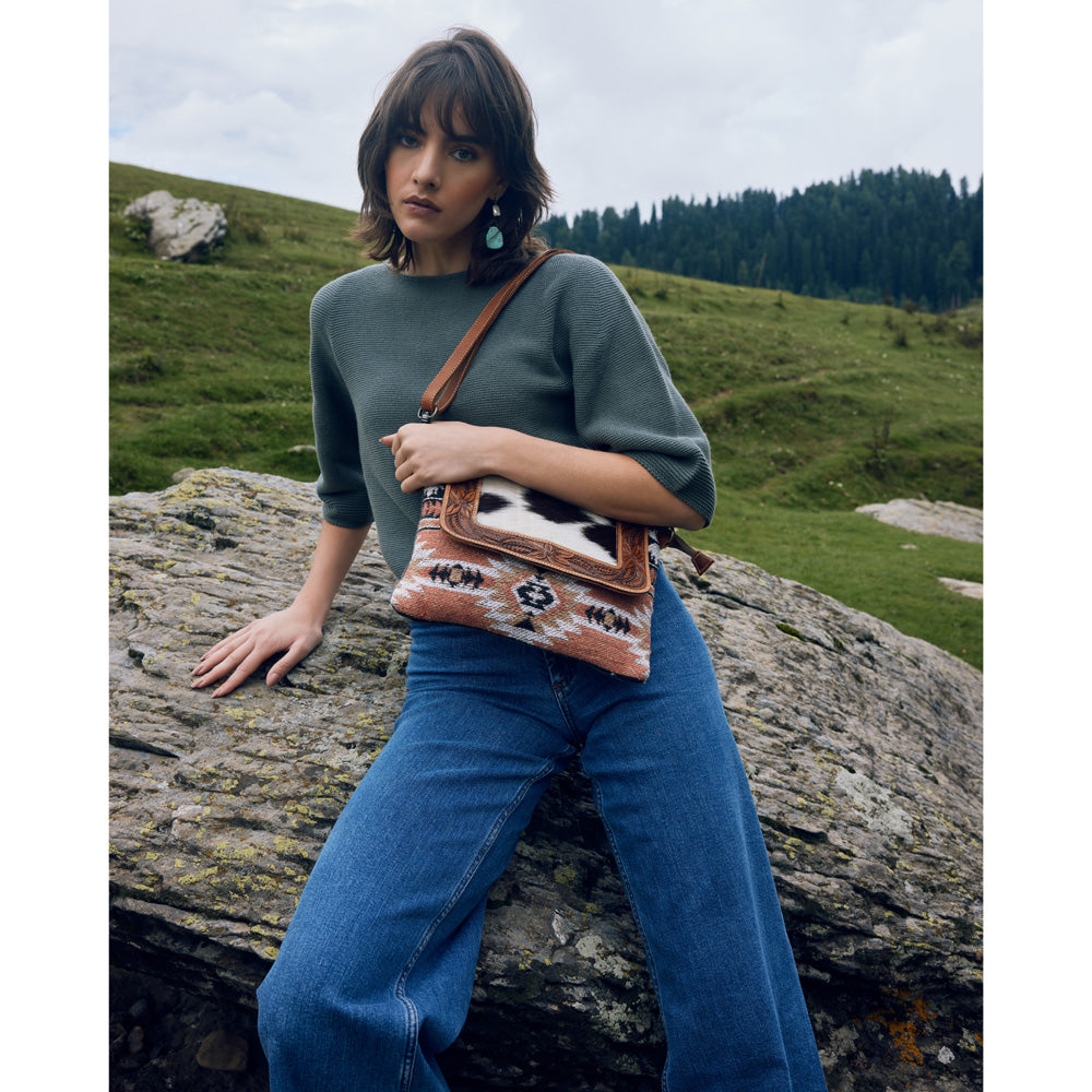 SANSA HAND-TOOLED BAG