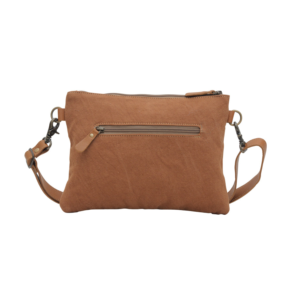 SANSA CHEVRON HANDTOOLED BAG