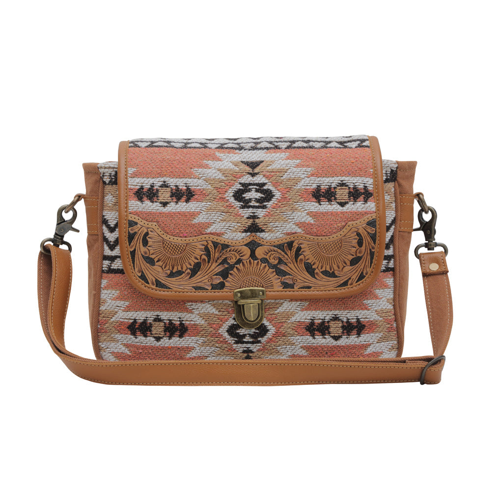 SANSA ALFAMA HANDTOOLED BAG