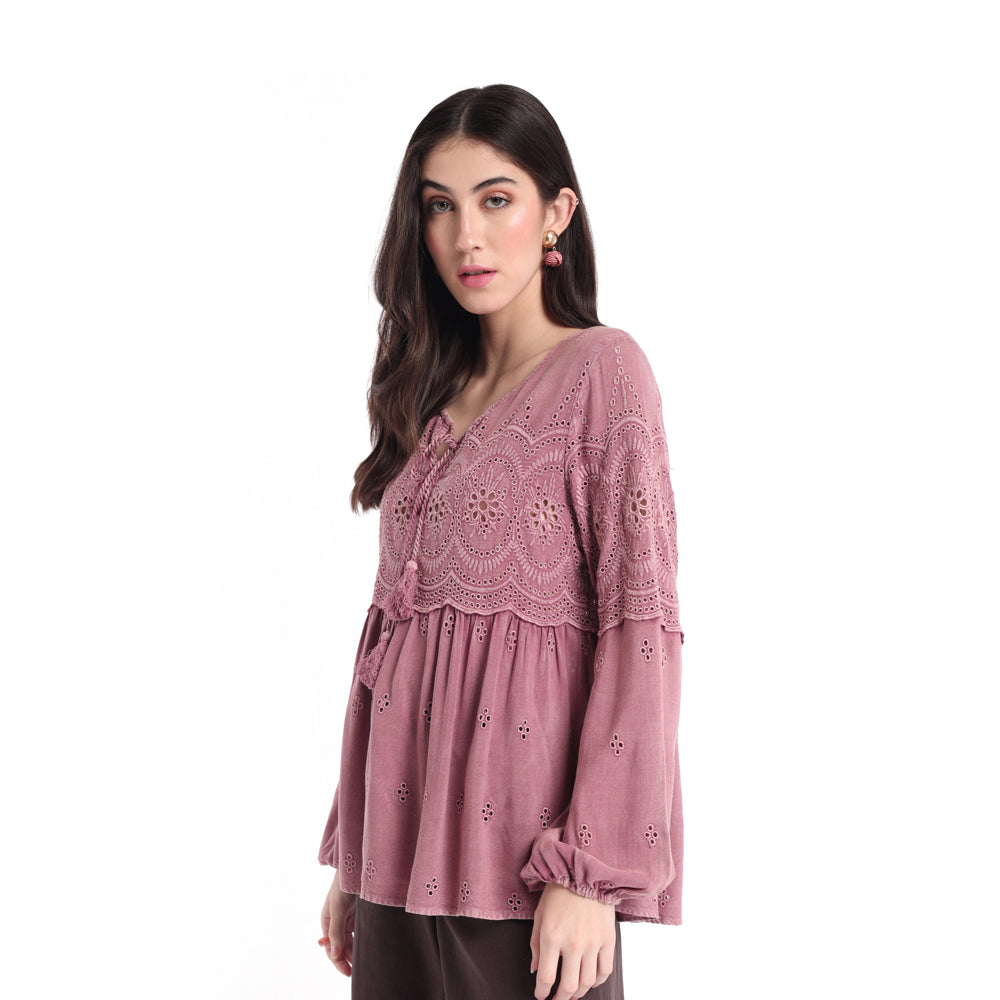 silhouette lace TOP & SHIRTS SMALL