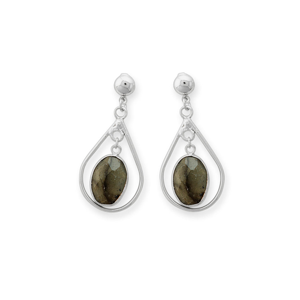 BLACK MOON-EYES EARRING