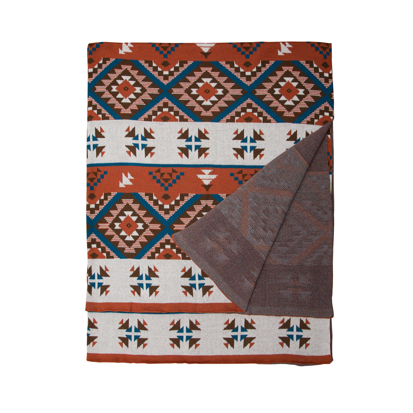 All-over Aztec Print Throw