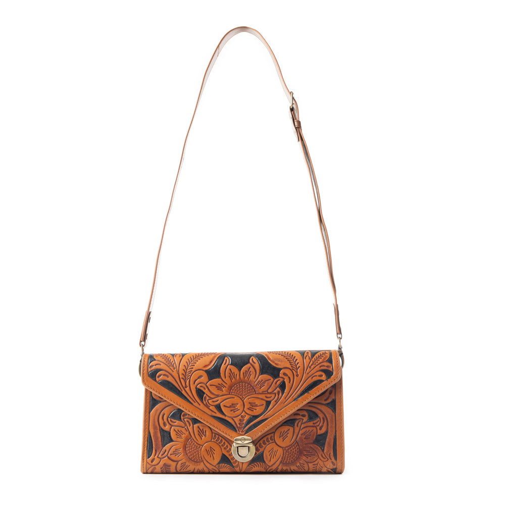 CIRCE HAND-TOOLED BAG