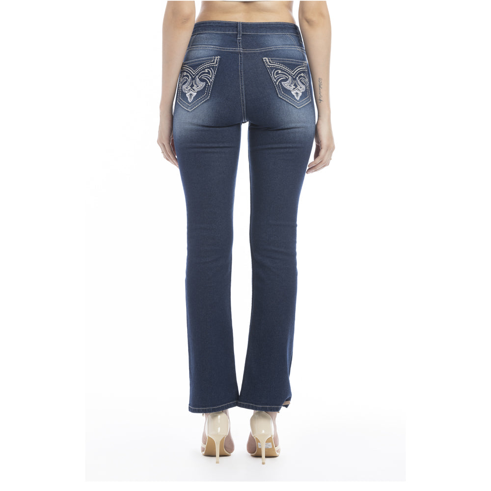 Skye Classic Acid Wash Wide Leg Jeans