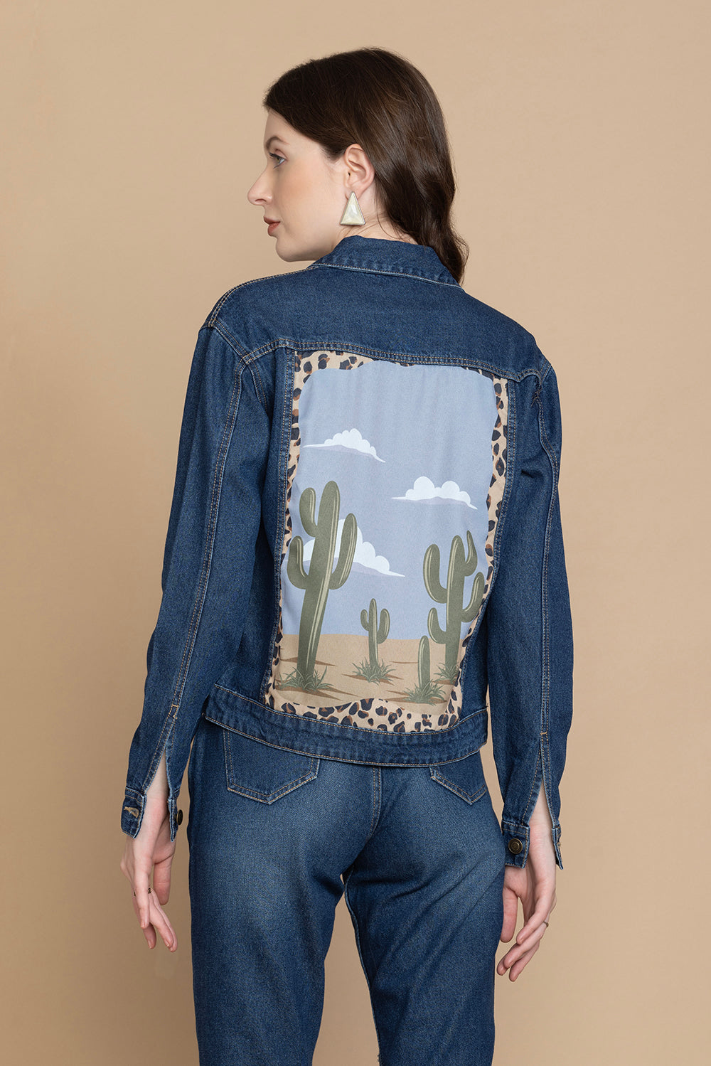 Cassie Acid Wash Tone Denim Jacket