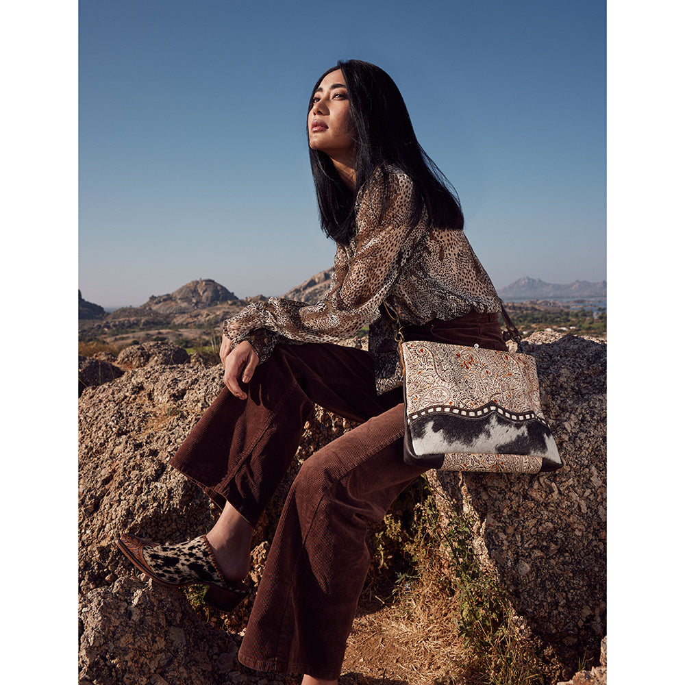 Kathrina Leather & Hairon Bag