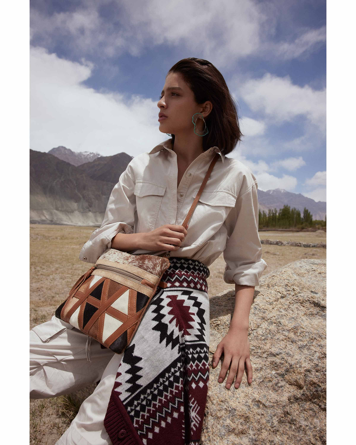 Dakota Plains Hair-On Hide Canvas Bag