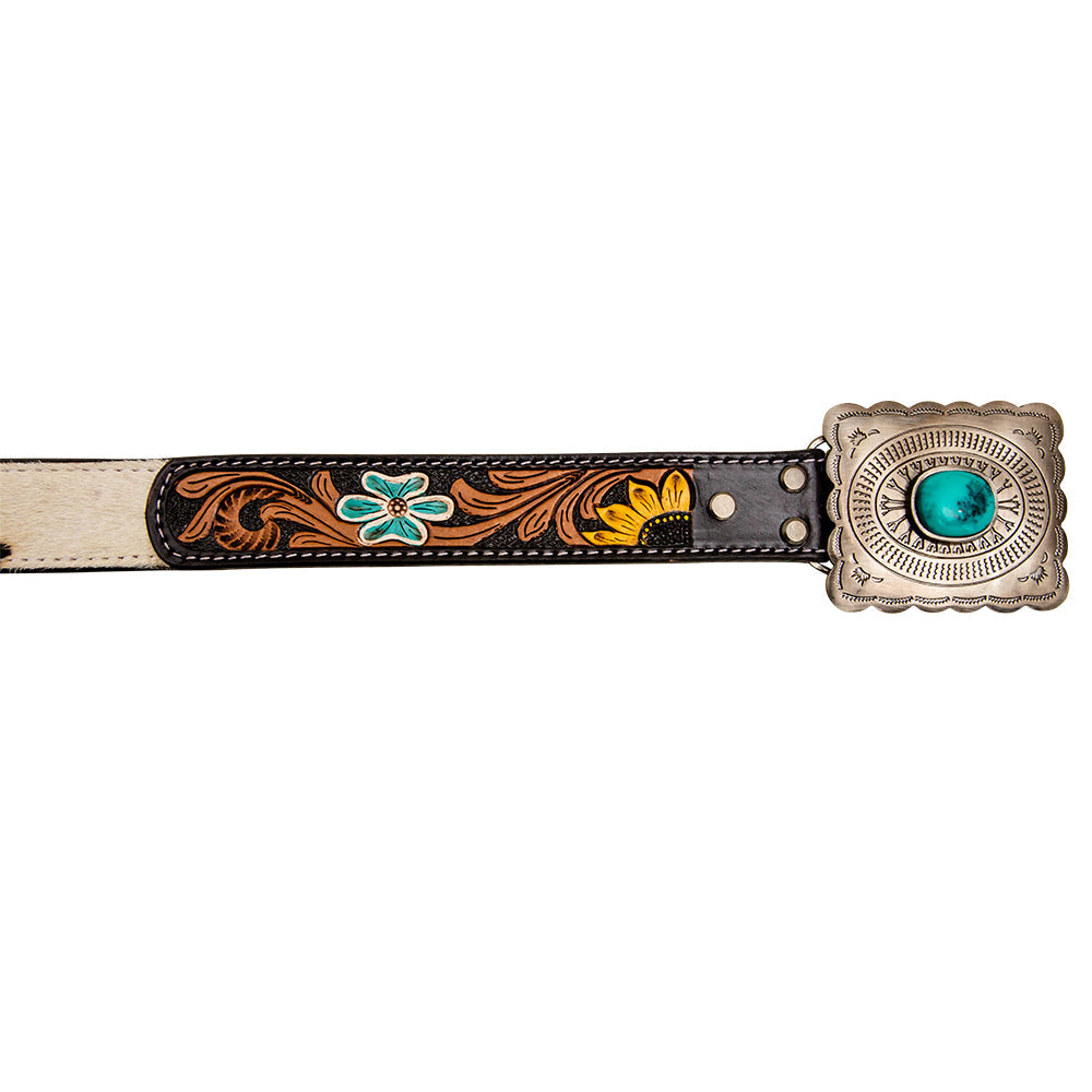 Klepto Hand-Tooled Concho Belt