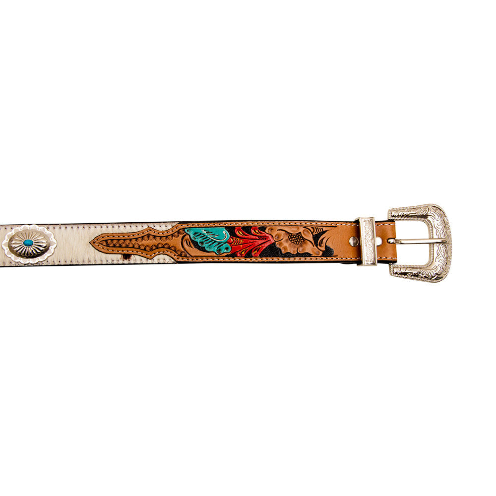 Cummerband Hand-Tooled Concho Belt