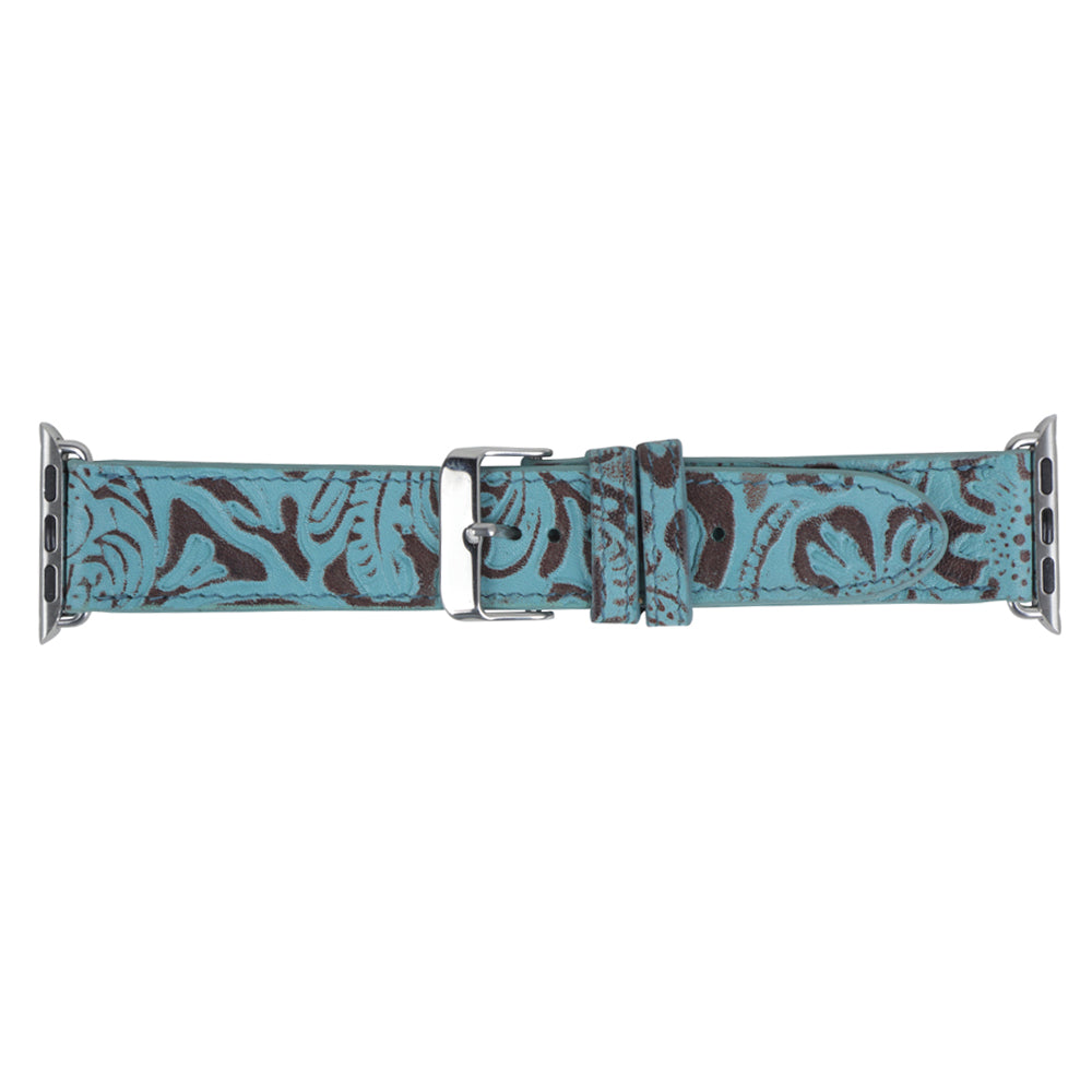 Fister Turquoise Leather Watch Band