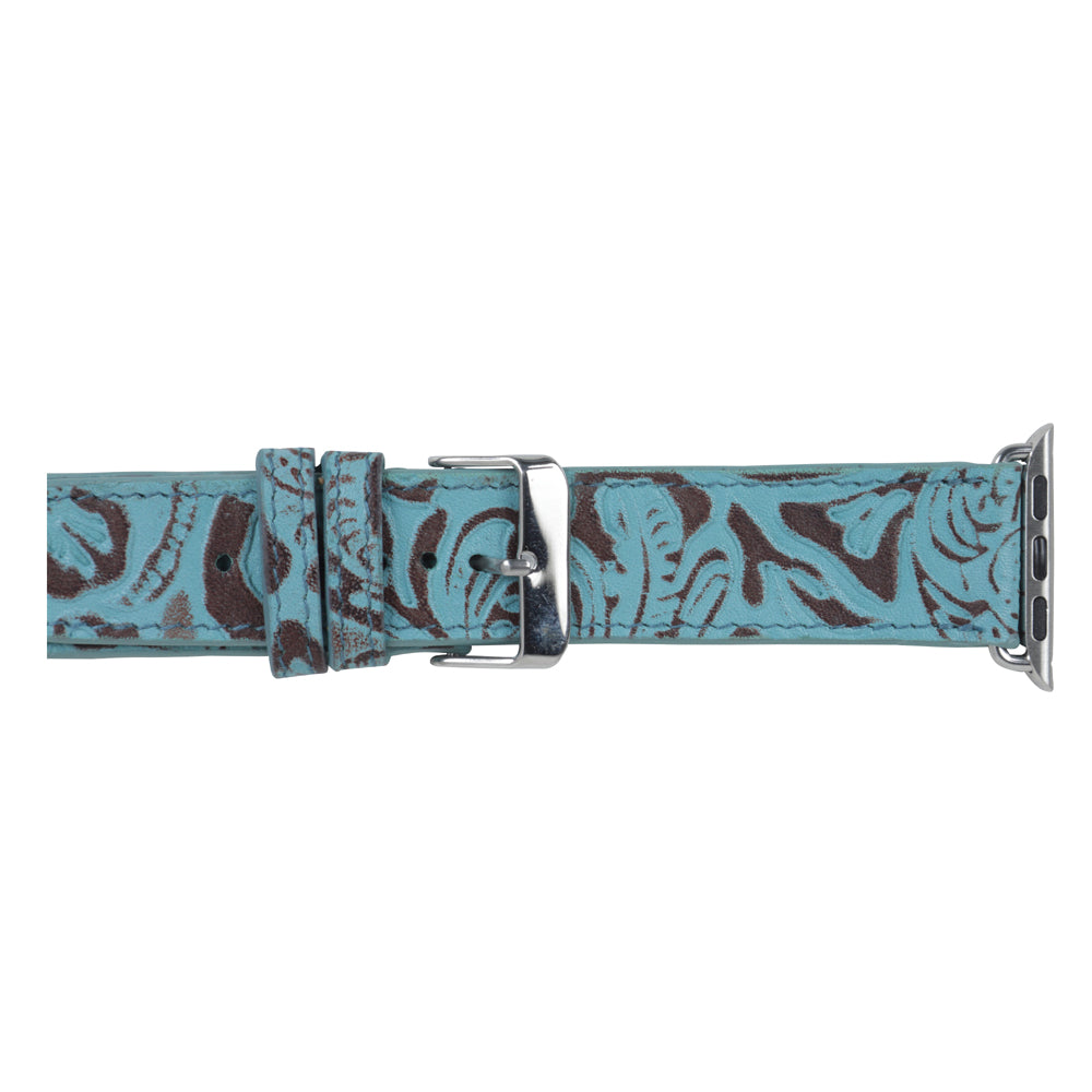 Fister Turquoise Leather Watch Band