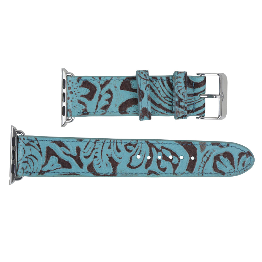 Fister Turquoise Leather Watch Band