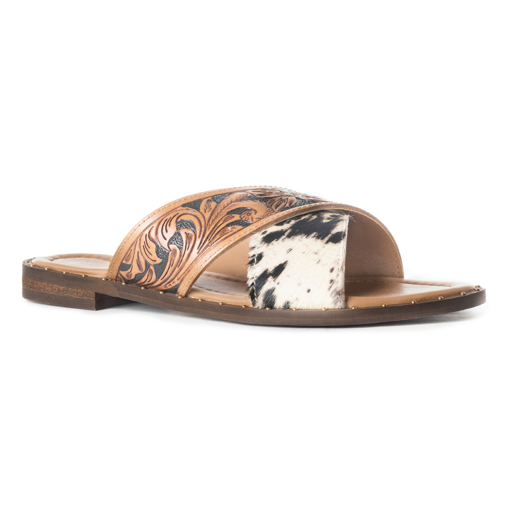 Chappy Western Hand-Tooled Sandals