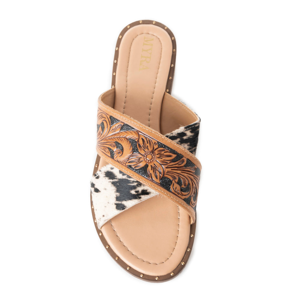 Chappy Western Hand-Tooled Sandals