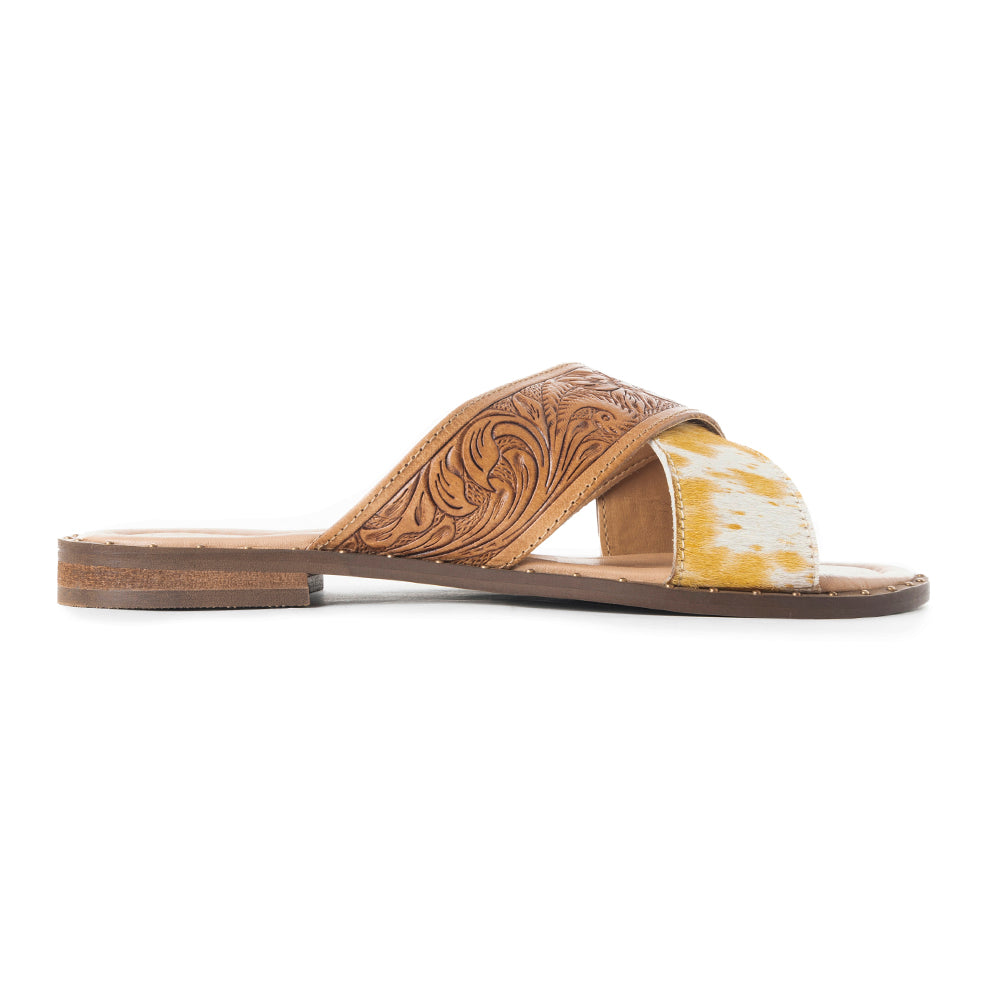 Mukluk Western Hand-Tooled Sandals
