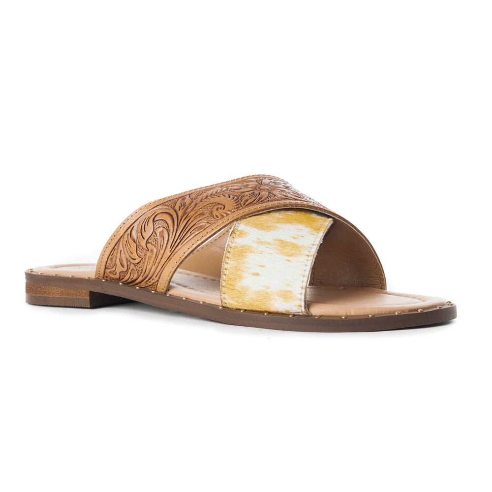 Mukluk Western Hand-Tooled Sandals