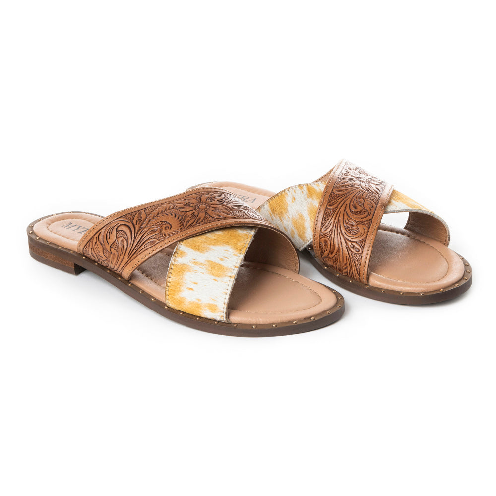 Mukluk Western Hand-Tooled Sandals