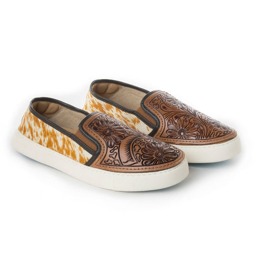 Argun Western Hand-Tooled Sneakers