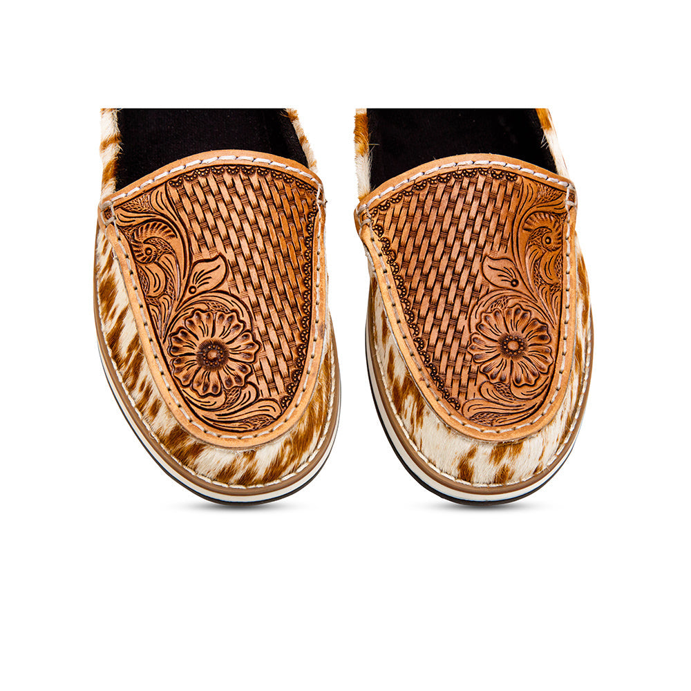 Electraun Western Hand-Tooled Sneakers