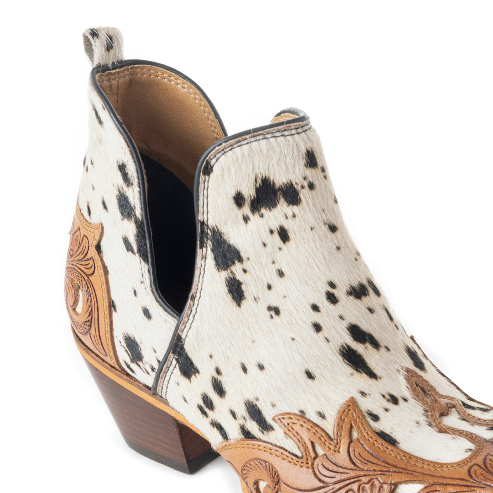 West Street Western Hand-Tooled Booties