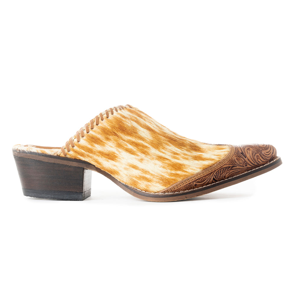 🎁 Oorage Western Hand-Tooled Mules (Discount)